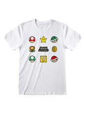 Tričko Super Mario - Items (velikost S)