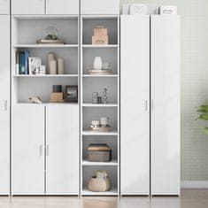 shumee Skříň highboard bílá 40 x 41 x 185 cm kompozitní dřevo