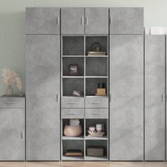 shumee Skříň highboard betonově šedá 70x42.5x185 cm kompozitní dřevo