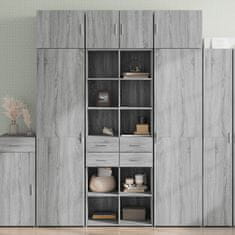 shumee Skříň highboard šedá sonoma 70 x 42.5 x 185 cm kompozitní dřevo