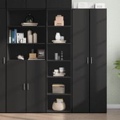 shumee Skříň highboard černá 45 x 41 x 185 cm kompozitní dřevo