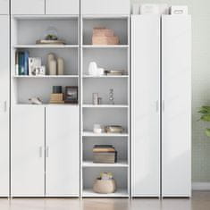 shumee Skříň highboard bílá 50 x 41 x 185 cm kompozitní dřevo