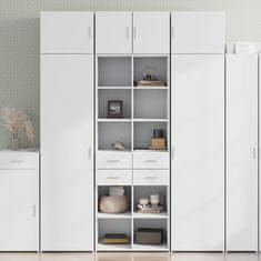 shumee Skříň highboard bílá 70 x 42.5 x 185 cm kompozitní dřevo