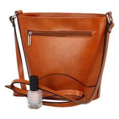 Delami Vera Pelle Dámská kožená crossbody Tereza, koňaková NEW