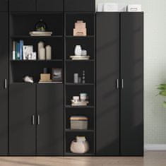 shumee Skříň highboard černá 40 x 41 x 185 cm kompozitní dřevo