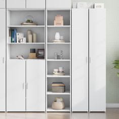 shumee Skříň highboard bílá 45 x 41 x 185 cm kompozitní dřevo