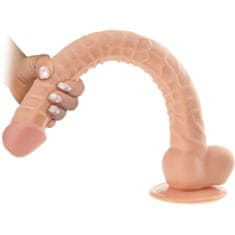 XSARA Umělý penis - dlouhý 42cm - dong, gelové dildo na přísavce - 75657995