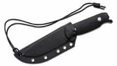 CJRB Cutlery J1922B-BK Hyperlite Black nůž do přírody 10,6 cm, černá, G10, pouzdro Kydex, šňůrka