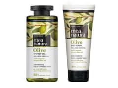 Farcom Mea Natura Sprchový gel Olivový 300 ml + Olivový tělový peeling 200 ml