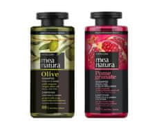 Farcom Mea Natura Šampon Granátové Jablko , ochrana barvy vlasů, 300 ml + Olivový Šampon Vitalita a Lesk 300 ml