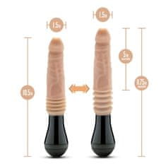 Easytoys Dr. Skin Silicone Dr. Knight Thrusting Gyrating Vibrating Dildo Beige