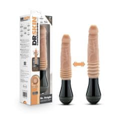 Easytoys Dr. Skin Silicone Dr. Knight Thrusting Gyrating Vibrating Dildo Beige