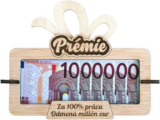 KupMa Tabulka na peníze Prémie za 100% práci SK