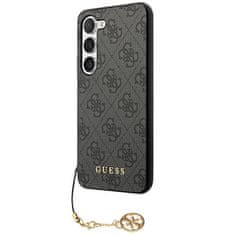 Guess GUHCS23SGF4GGR hard silikonové pouzdro Samsung Galaxy S23 5G grey 4G Charms Collection