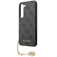 Guess GUHCS23SGF4GGR hard silikonové pouzdro Samsung Galaxy S23 5G grey 4G Charms Collection