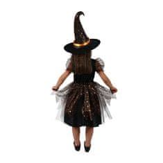 Rappa Dětský kostým čarodějnice s hvězdičkami (M) e-obal