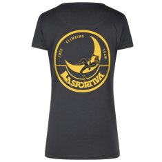 La Sportiva Tričko La Sportiva Climbing on the Moon T-Shirt W Carbon/Giallo|M