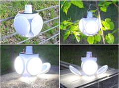 HOME & MARKER® Skládací Solární lampa 2 v 1 - Nabíjení přes USB nebo solární panel | FOLDGLAZE