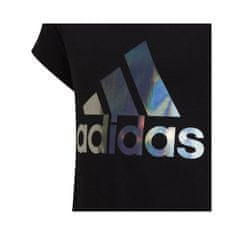 Adidas Tričko na trenínk černé L Dance Metallic Print Tee