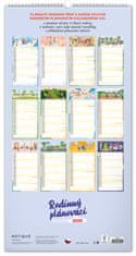 Grooters NOTIQUE Nástěnný kalendář Rodinný plánovací XXL 2025, 33 x 64 cm
