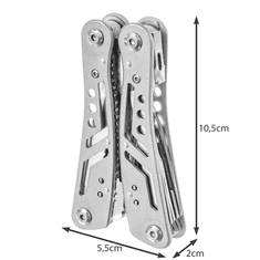 Trizand Multifunkční nářadí 13v1, stříbrná, nerezová ocel, 10.5x5.5x2 cm