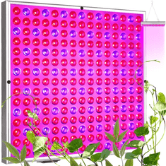 Gardlov LED Panel pro pěstování rostlin 225 diod, 36W, červená/modrá světla, 31x31x3.5 cm