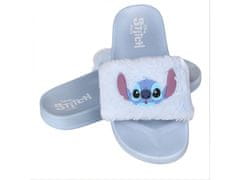 sarcia.eu DISNEY Stitch Modré dívčí žabky, pantofle s kožešinou 32 EU 