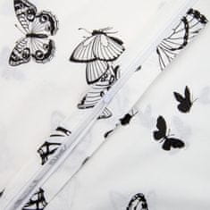 Darymex Bavlněné povlečení BUTTERFLY 200x220 COTTONLOVE EXCLUSIVE bílé černé motýly