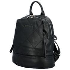 David Jones Trendový dámský koženkový batoh Chara, černá