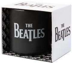 CurePink Keramický hrnek The Beatles: Logo (objem 350 ml)