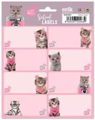 CurePink Poznámkové nálepky Studio Pets: Cats - Kočky Set 16 kusů (kus 8 x 4 cm|set 16 x 20 cm)