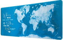 CurePink Herní podložka na stůl Mapa: Mapa světa (80 x 35 cm)