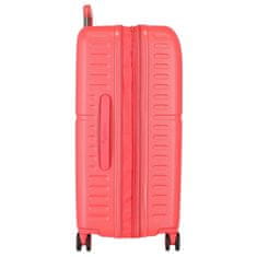 Joummabags PEPE JEANS Highlight Coral, Sada luxusních ABS cestovních kufrů 70cm/55cm,768952D