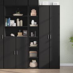 shumee vidaXL Skříň highboard černá 30 x 41 x 185 cm kompozitní dřevo