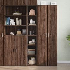 shumee vidaXL Skříň highboard hnědý dub 30 x 41 x 185 cm kompozitní dřevo