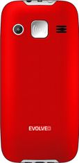 Evolveo EasyPhone XR, mobilní telefon pro seniory s nabíjecím stojánkem, červená