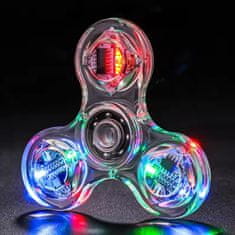 IZMAEL Svítící LED Spinner-Transparentní KP32705