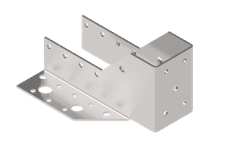  „MARK” spółka Wb45-141 Trámová botka otevřená tesařský třmen 45x141x2.0mm