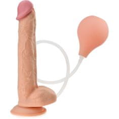 XSARA Velké dildo 29 cm s ejakulací penis penetrátor na přísavce - 72992681