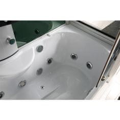 BPS-koupelny Hydromasážní box HYD-O99B 165x85 SA, se saunou v kombinaci s hydromasážní vanou