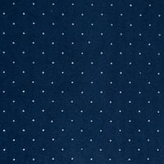 Eurofirany Záclona připravená na očka ARIADNA 140x250 Eurofirany navy blue velvet zdobené diamanty