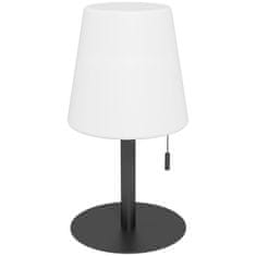 OUTSUNNY Stolní Lampa Usb Dobíjecí Stolní Lampa Led, Stmívatelná, Noční A Stolní Lampa, Ip44, Vnitřní A Venkovní, Černá+Bílá 