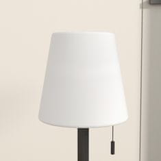 OUTSUNNY Stolní Lampa Usb Dobíjecí Stolní Lampa Led, Stmívatelná, Noční A Stolní Lampa, Ip44, Vnitřní A Venkovní, Černá+Bílá 