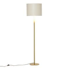 HOMCOM Stojací Lampa Stojací Lampa Do Obývacího Pokoje Ložnice Kancelář, Bílý Kov, Bavlna, Ø40 X 160H Cm 