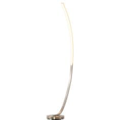 HOMCOM Led Stojací Lampa Tvar Křivky Teplý Bílý Hliník 50X23X149Cm 