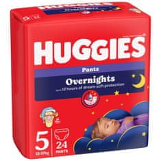 Huggies Overnights Pants 5, 24 ks