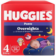 Huggies Overnights Pants 4, 26 ks