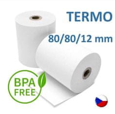 Dommio Pokladní kotouček TERMO 80/80/12 mm (80 m), 5 ks