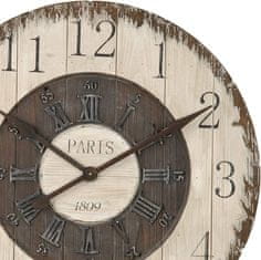 Clayre & Eef dřevěné nástěnné hodiny PARIS 1809 4KL0049, 80 cm