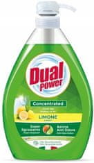 DUAL POWER DUAL power concentrted prostředek na mytí nádobí s pumpičkou LIMONE 1L